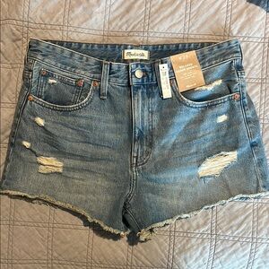 NWT Madewell Women's Relaxed Denim Shorts sz 29
